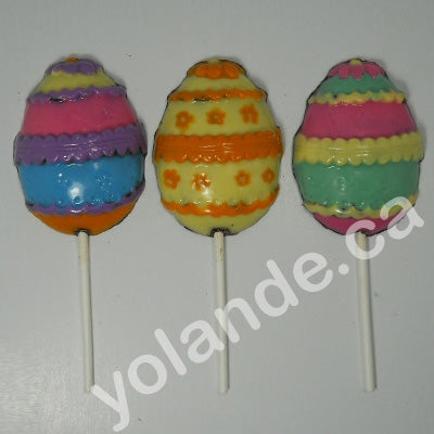 Moule à chocolat de Pâques - Oeuf sur bâton - Suçon (S-P101)