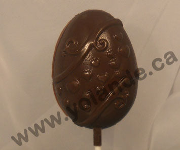 Moule à chocolat de Pâques - Oeuf sur bâton - Suçon (S-P104)