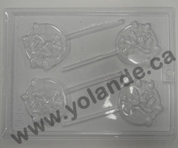 Moule à chocolat de Pâques - Lapin sur bâton - Suçon (S-P106)