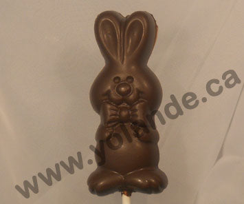 Moule à chocolat de Pâques - Lapin sur bâton - Suçon (S-P118)