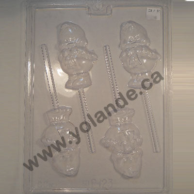 Moule à chocolat de Pâques - Poussin sur bâton - Suçon (S-P123)