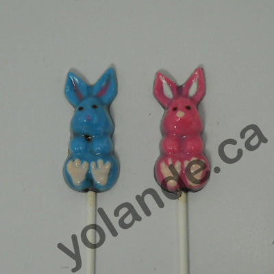 Moule à chocolat de Pâques - Lapin sur bâton - Suçon (S-P13)