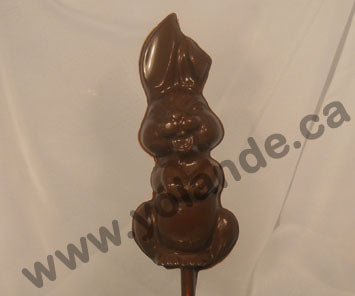 Moule à chocolat de Pâques - Lapin sur bâton - Suçon (S-P18)