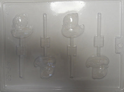 Moule à chocolat de Pâques - Canard sur bâton - Suçon (S-P32)