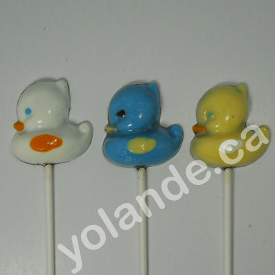 Moule à chocolat de Pâques - Canard sur bâton - Suçon (S-P32)