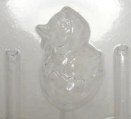 Moule à chocolat de Pâques - Canard sur bâton - Suçon (S-P40)