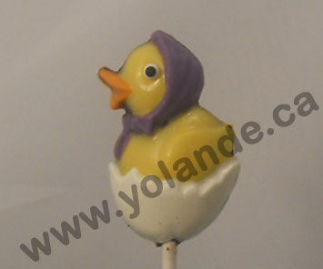 Moule à chocolat de Pâques - Canard sur bâton - Suçon (S-P40)