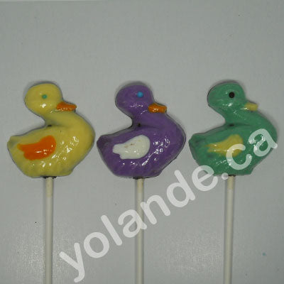 Moule à chocolat de Pâques - Canard sur bâton - Suçon (S-P51)