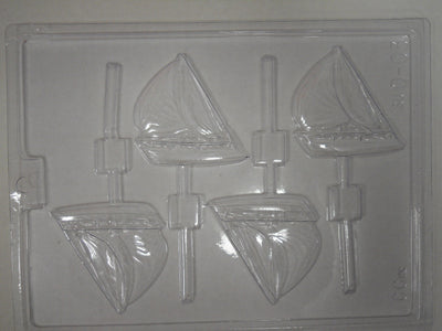 Moule à chocolat Transport - Bâteau à voile sur bâton - Suçon (S-Q03)