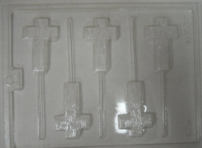 Moule à chocolat Religieux - Croix sur bâton - Suçon (S-R02)