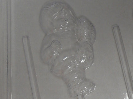 Moule à chocolat Sport - Joueur de Football sur bâton - Suçon (S-S12)