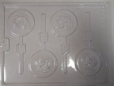 Moule à chocolat Sport - Vélo sur bâton - bicyclette - Suçon (S-S54)