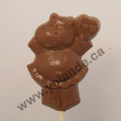 Moule à chocolat St-Valentin - Coeur - hippopotame - ourson - Suçon (S-V120)