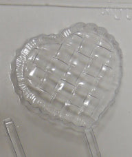 Moule à chocolat St-Valentin - Coeur embossé sur bâton - Suçon (S-V54)