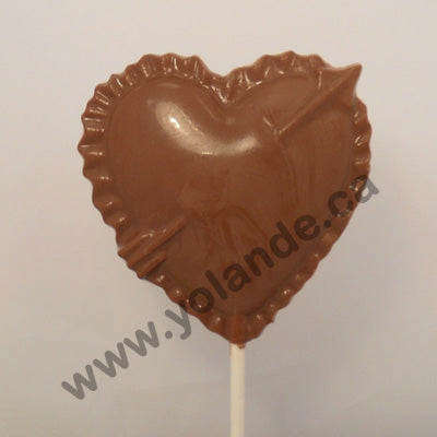 Moule à chocolat St-Valentin - Coeur avec flèche - Suçon (S-V84)