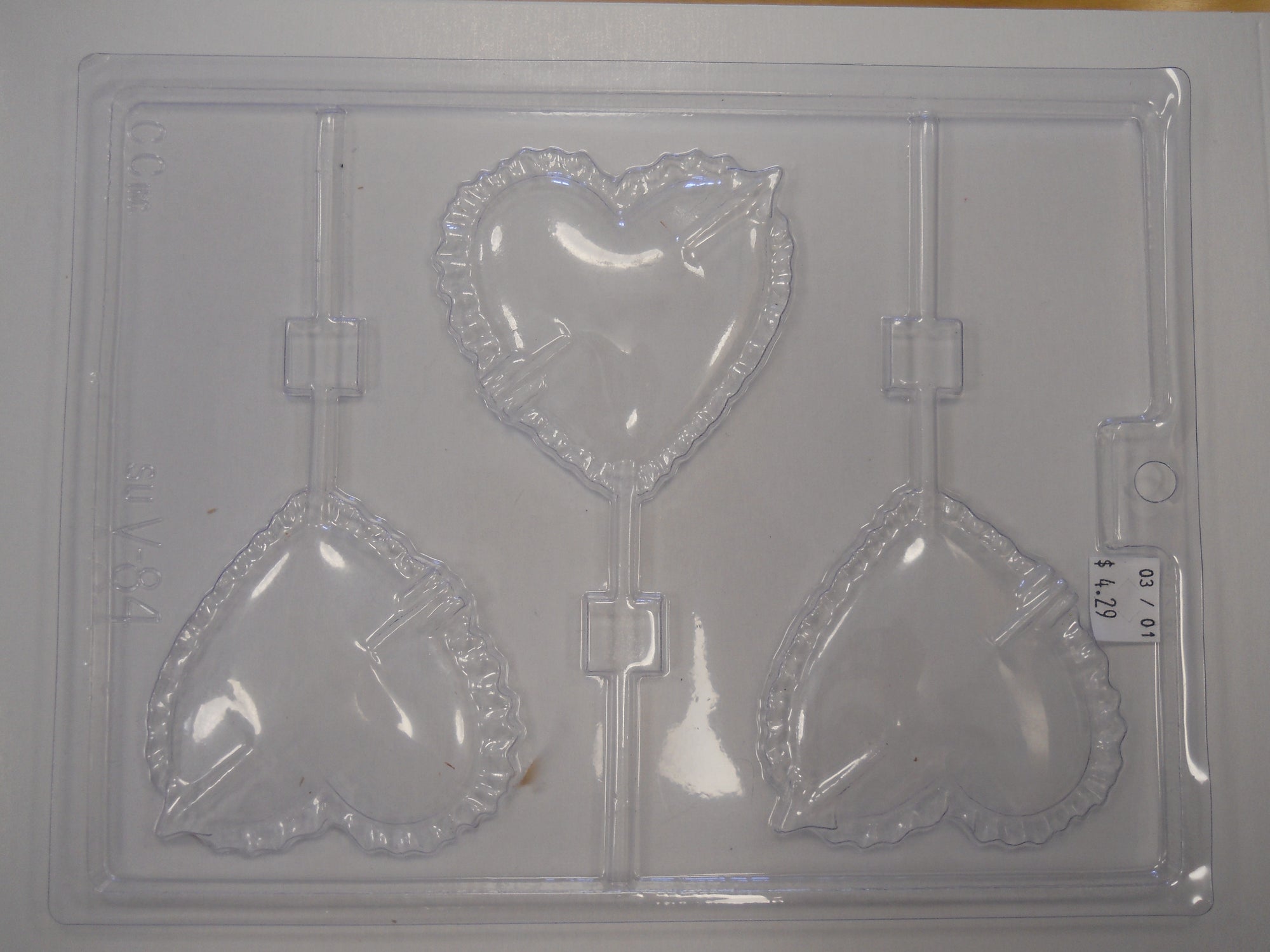 Moule à chocolat St-Valentin - Coeur avec flèche - Suçon (S-V84)