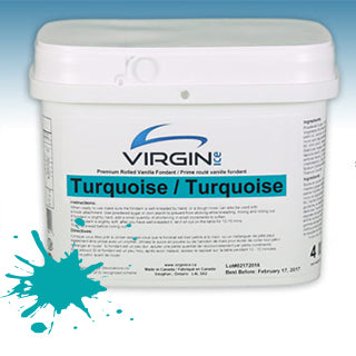 Virgin Ice, Fondant à rouler Turquoise, 1,81 kgs