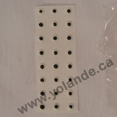 Yeux en sucre - 5mm - Blanc et Noir