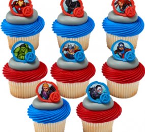 Bague Avengers (8 par paquet)