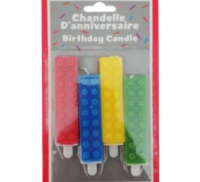 Chandelle - 2 1/2" - Bloc style Légo Multicouleur