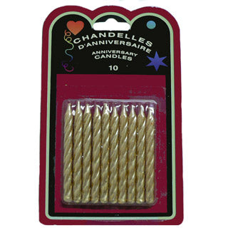 Chandelle torsadé or - 2 1/4 po.