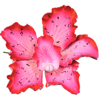 Fleur en pastillage - Cymbidium - Rose - 2 7/8"