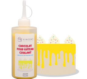 Mélange pour Drip Cake - gâteau coulant JAUNE