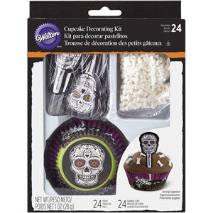 Ensemble de caissette - pic et décorettes squelettes