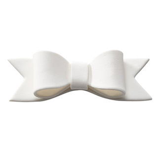 Boucle en pastillage blanche, 3" ( 2 pqt )