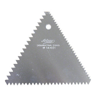 Peigne triangulaire en métal - 3 côtés