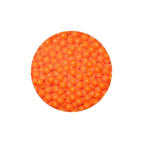 Perle en sucre - Orange - 7mm