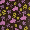 Feuille transfert Pâques Lapins, fleurs et coco (1 feuille de 12" x 16") (FTPA32)